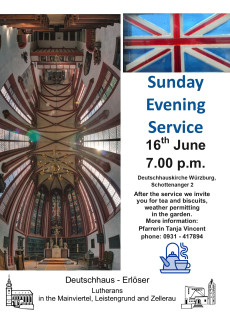 Sunday Evening Service 16.06.2024 - Englischer Gottesdienst in der Deutschhauskirche